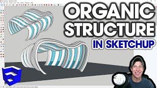 ORGANIC STRUCTURES in SketchUp with Flowify and Curviloft!