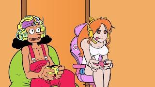 Nami and Usopp gaming