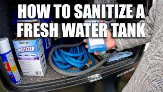 How to Thetford Sanitize a Fresh Water Tank - Full Time RV