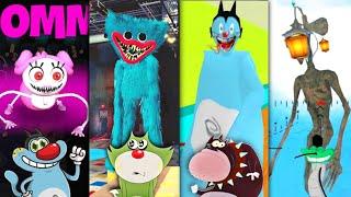  MOMMY HIDE & SEEK vs SCARY OGGY GRANNY vs POPPY PLAYTIME vs LIGHT HEAD With Oggy Jack Bob &!Lambu