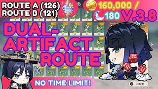 FASTEST Dual Artifact Route (250+ Investigation Spots) | Genshin Impact Guide Ver. 3.8 (ft.Wanderer)