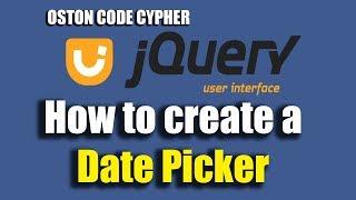 How to create a Date Picker Using jquery UI