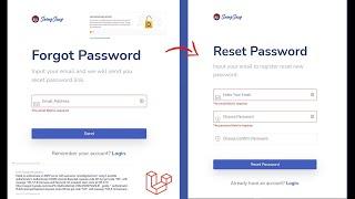 Forgot and Reset Password in Laravel | Admin dashboard