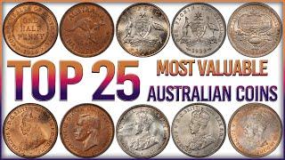 Top 25 Most Valuable Australian Coins Worth a Fortune!!