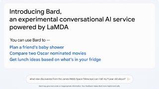 Google Bard demo video