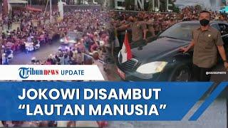 "Lautan Manusia" Sambut Kedatangan Jokowi dan Akan Pimpin Upacara Hari Lahir Pancasila di Ende NTT