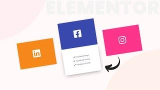 Elementor Social Card Hover Effect | WordPress Elementor Pro Tutorial | Elementor Tips and Tricks