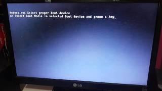 "Reboot and Select proper Boot device" Fix (Windows 10)