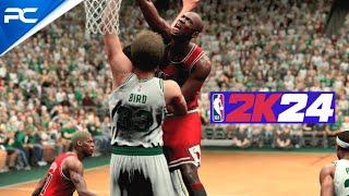 Michael Jordan "POSTERIZE" Larry Bird | NBA 2K24 PC MOD | Nextgen Lighting by Vetmin