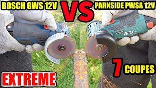 PARKSIDE PWSA 12V VERSUS BOSCH  GWS 12V-76 Professionnal Meuleuse d'angle