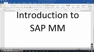 Introduction to SAP MM | SAP MM Course Content