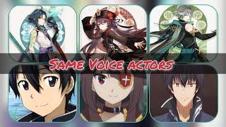 Genshin Impact All Characters Japanese Voice Actors Same Anime Characters#genshinimpact