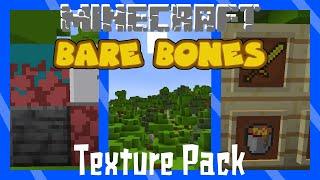 Bare Bones Texture Pack! Fast Performance and High Quality! MINECRAFT