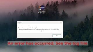 An Error has occurred. See the log file. | Eclipse error FIX 