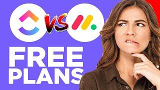 Clickup vs Monday.com FREE PLANS | Free Plan project Management Comparison