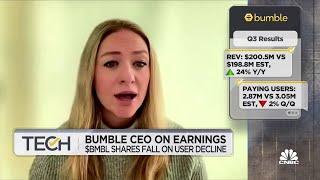 Bumble CEO on why company raised 2022 guidance despite Q3 user decline