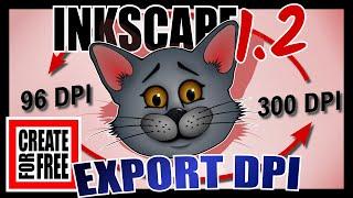 Setting Export Resolution Inkscape 1.2