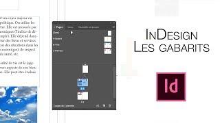InDesign : Les Gabarits