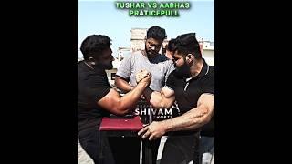 Aabhas Rana Vs Tushar Awasthi Practice Pull  || Aabha Rana World Champion #armwrestling