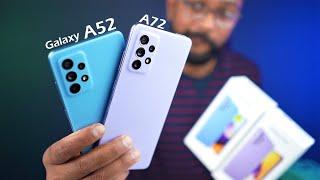 Samsung Galaxy A52 & Galaxy A72 Unboxing - Real Difference !