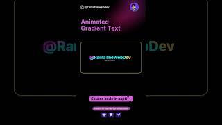  Animated Gradient Text using only CSS