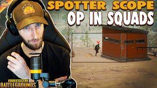 Spotter Scope is OP in Squads ft. Matthias, HollywoodBob, & OG Pickle - chocoTaco PUBG Miramar