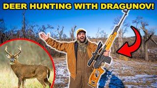 Deer Hunting with a RUSSIAN DRAGUNOV Sniper!!! (Catch Clean Cook)