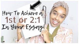 How To Get a 1st or 2:1 in ANY University Essay (with examples)! | ESSENTIAL ESSAY TIPS