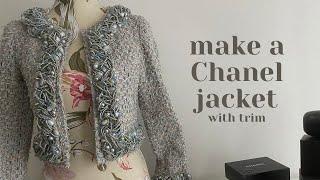 Making a Chanel-style jacket with trim - Step by step