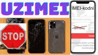 UZIMEI, IMEI UZ TELEFONINGIZ ISHLAMAY QOLSA!!!