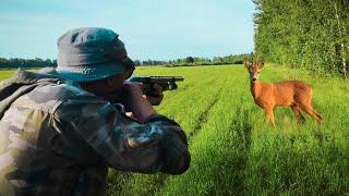 HUNTING WITH A SHOTGUN FOR ROE DEER. Got 2 males