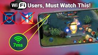 FIX HIGH PING PROBLEM IN MOBILE LEGENDS  For Wifi Users Only!