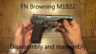 FN Browning M1922 disassembly and reassembly