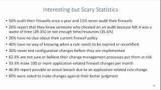 Firewalls: Interesting but Scary Statistics