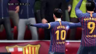 Messi Hat-trick goals against Real Madrid FIFA19