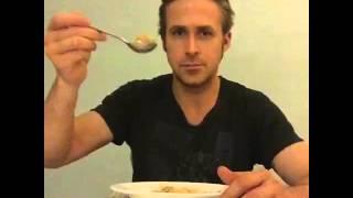Ryan Gosling FINALLY eats his cereal