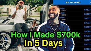 Cue Banks - How I Made Almost $700k In 5 Days STEP BY STEP | Millionaire Trader