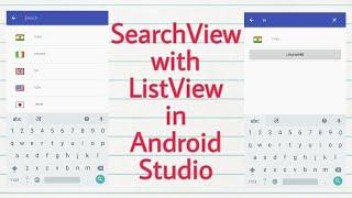 How to implement Search View with Listview in Android App