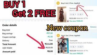 Ajio Buy 1 Get 2 Free OfferNEW COUPONAJIO BIG BOLD SALE OFFER | HOW TO PURCHASE BUY 1 GET 2 FREE