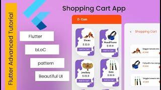 #Flutter Advanced - Shopping Cart App using bLoC pattern (Series no 1)