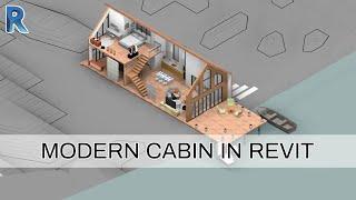 Modern Cabin in Revit Tutorial | Revit 2019