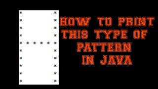 How To Print Alphabet H Pattern In Java