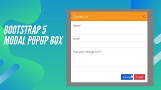 How to create a modal popup box with Bootstrap 5 | HTML5