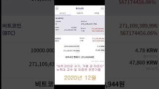 2010년에 비트코인을 샀다면