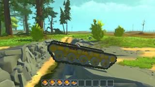 Scrap Mechanic - Tank Tracks mod - upsidedown test