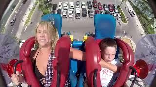 Mom and Kid On Slingshot Ride | BIG BO*BS