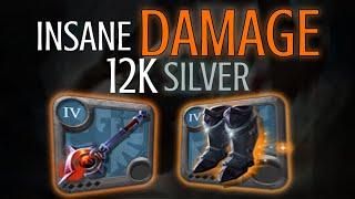 INSANE DAMAGE for ONLY 12K silver - cursed staff albion online