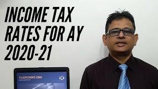 Income Tax Rates | Income Tax Slab | Income Tax Calculator | AY 2020-21 | Taxpundit