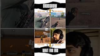 Crossbow Gun Real life vs Pubg vs Free fire #pubgmobile #freefire #bgmi #pubg #funny