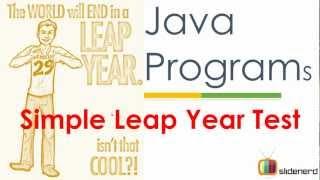 31 Java Programs Leap Year |